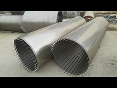 SS304 Wiggen Draad Roterende Zeef Trommelfilter Voor Afvalwaterzuivering