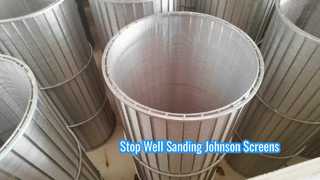 AISI 316l Johnson Vee-draadschermbuis voor afvalwater