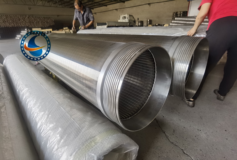 Galvanisatie en SS 304 Johnson Wedge Draad Water Well Screen Filter Pipe