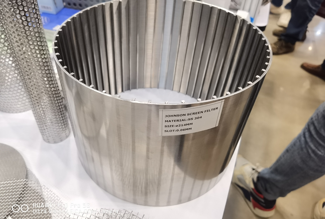 Ss 304 wedge draad scherm filter voor afvalwaterzuivering