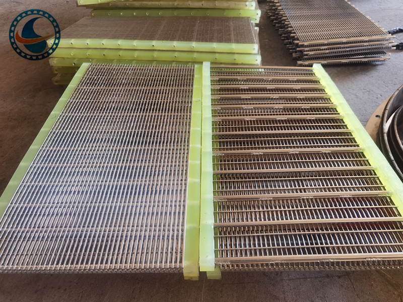 Roestvrij staal 304 slot 1,7 mm wedge draad schermpaneel voor voedselfiltratie