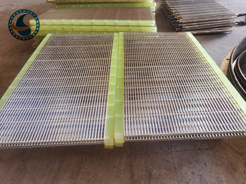 Roestvrij staal 304 slot 1,7 mm wedge draad schermpaneel voor voedselfiltratie