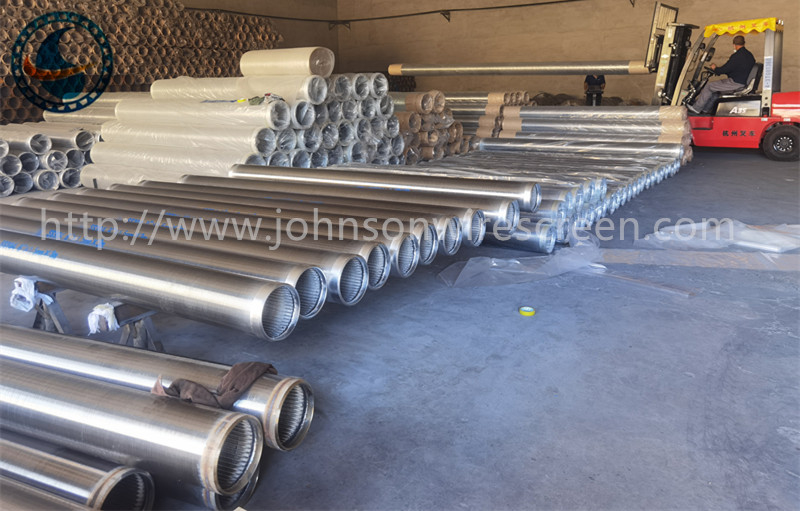 Galvanisatie en SS 304 Johnson Wedge Draad Water Well Screen Filter Pipe