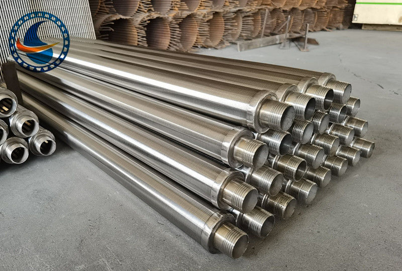 SS304 V-vormig profiel draad wiggen draad scherm filter pijp