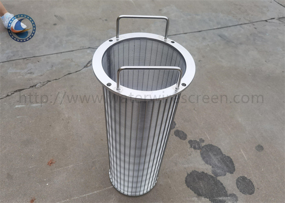 Backwash Johnson V-vormig filterelement met handvatmand