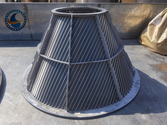 Roestvrij staal 304 wedge draad zeef mandje voor industriële filtratie