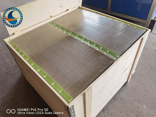 Verpakte Ss 304 wedge draad schermpaneel voor industriële filtratie