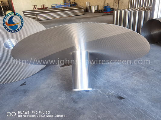 Gesolde Ss 304 Johnson V draad scherm slot 200 micron met hoge open gebied