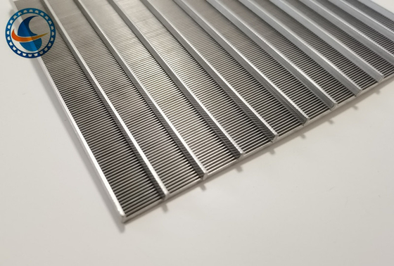 Roestvrij staal 316l Wedge Wire Screen Plate Slot Grootte 50um Anti Corrosion