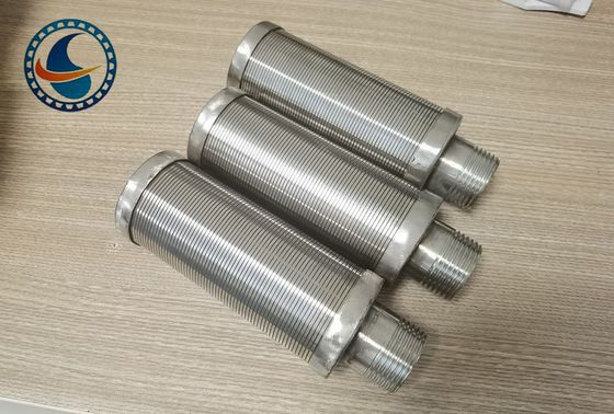 SS304 staafgebaseerde continue slot wedge draad schermpijp