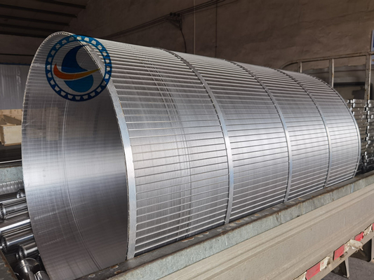 SS304 Wijndraad Rotary Screen 1008mm Diameter voor afvalwater