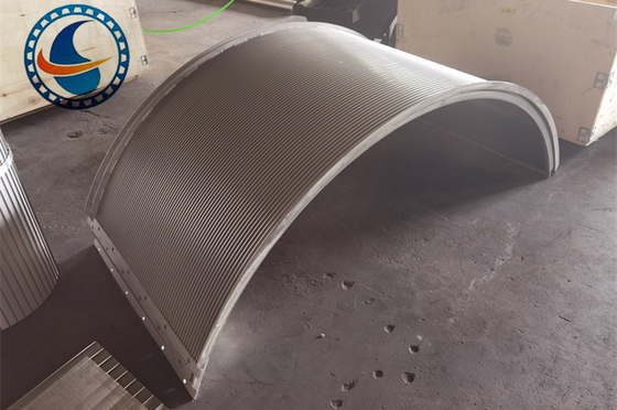 SS316L wedge wire arc screen filter voor afvalwaterzuivering