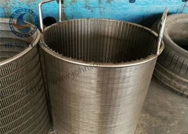 Trommel van het het Scherm de Roterende Scherm van roestvrij staaljohnson filter backwasher wedge wire