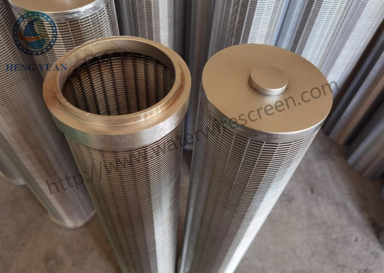 Staal 316l van hars het Vanger Verpakte Johnson Wire Screen Tube Stainless voor Harsfilter