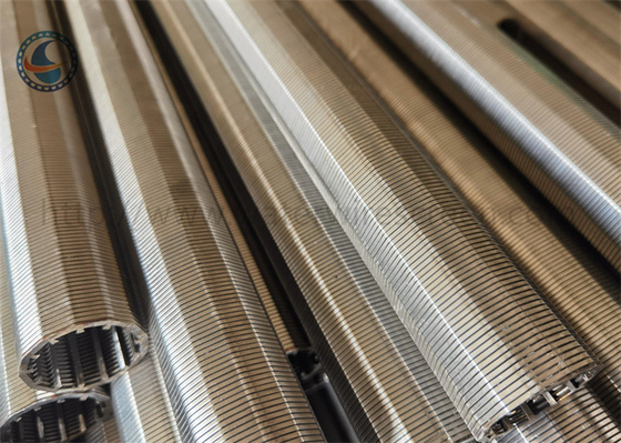 25mm1027mm het Gekronkelde de Filterscherm van de Wigdraad met 25-3200 Micronclassificatie