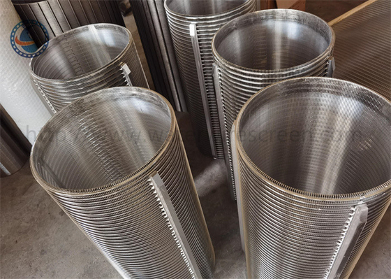 Ss 304 Filter Rotary Screen Drum Johnson Slot Screen Basket van binnen naar buiten